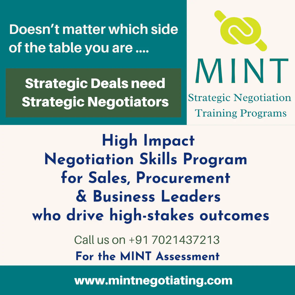 No Matter Which Side of the Table You Are — Strategic Deals Need Strategic Negotiators
