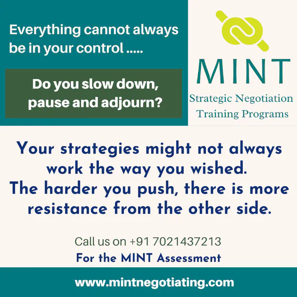When Negotiation Doesn't Go Your Way: The Power of Slowing Down